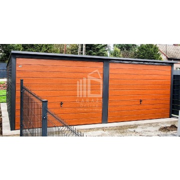 GARAŻ BLASZANY 6m x 6m spad tył - 2x Brama u... - Garaże i wiaty - Radom - zdjęcie 4