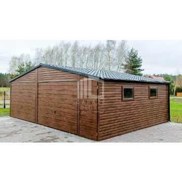 Garaż Blaszany 7m x 6m dwuspad blachówka - B... - Garaże i wiaty - Leszno - zdjęcie 2