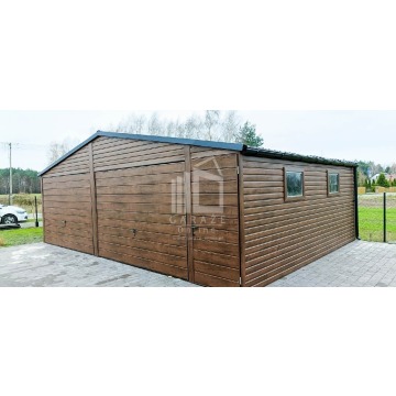 Garaż Blaszany 7m x 6m dwuspad blachówka - B... - Garaże i wiaty - Leszno - zdjęcie 5
