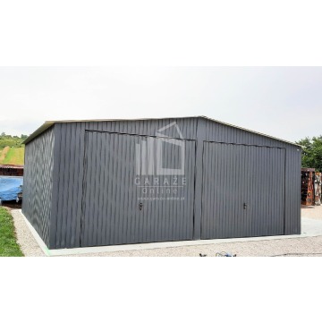 GARAŻ BLASZANY 7m x 7m pion - dwuspad - 2x Brama... - Garaże i wiaty - Rybnik - zdjęcie 6