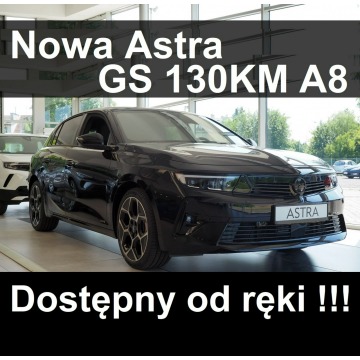 Opel Astra - Nowa Astra GS 130KM A8 Kamera 360st Martwe Pole Od ręki 1584zł