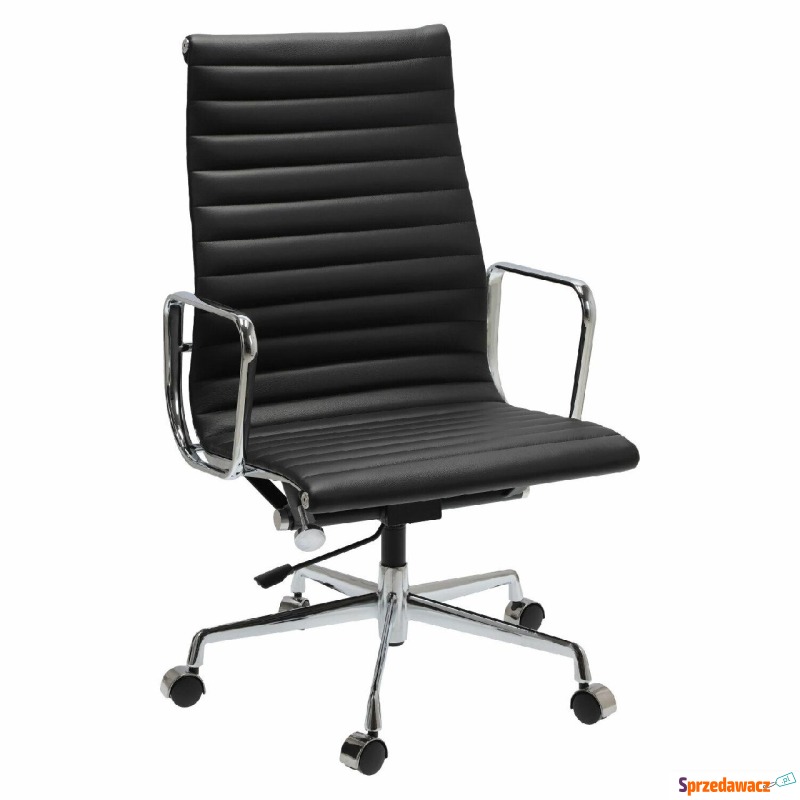 fotel biurowy ch1191t skóra, chrom - Krzesła biurowe - Grodzisk Wielkopolski