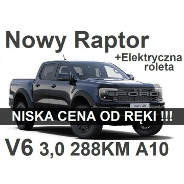 Ford Ranger Raptor - Nowy Raptor V6 288KM Eco Boost A10  Elektryczna Roleta Od ręki  4243zł