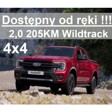 Ford Ranger - Nowy Ranger Wildtrack 205KM 4x4 Kamera 360 Dostępny od ręki 3249zł