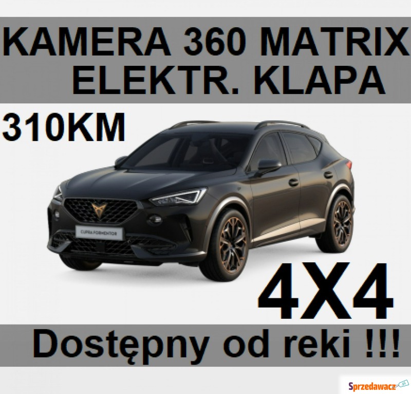 Cupra Formentor  SUV 2023,  2.0 benzyna - Na sprzedaż za 254 800 zł - Szczecinek
