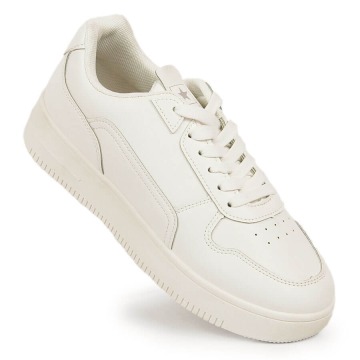 Buty sportowe sznurowane białe NEWS 4508