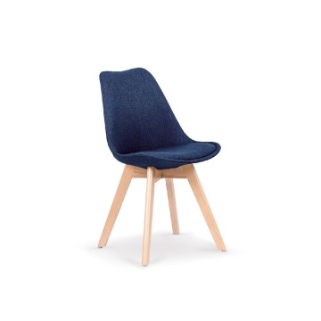 Krzesło tapicerowane w kolorze niebieskim