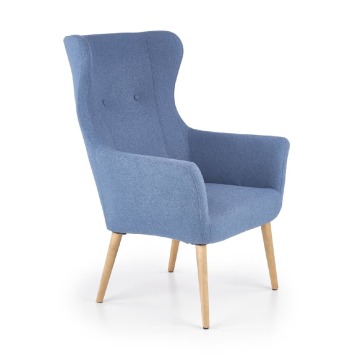 Fotel wypoczynkowy w kolorze niebieskim COTTO