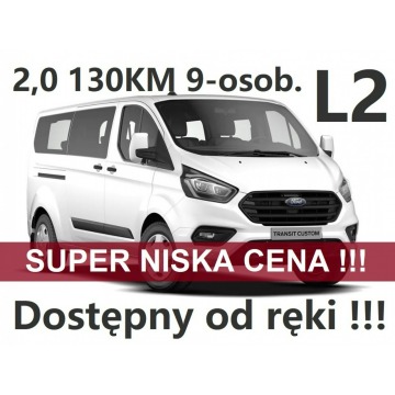 Ford Transit Custom - Kombi L2 130KM 9-osob. Trend Niska Cena Dostępny od ręki 2295zł