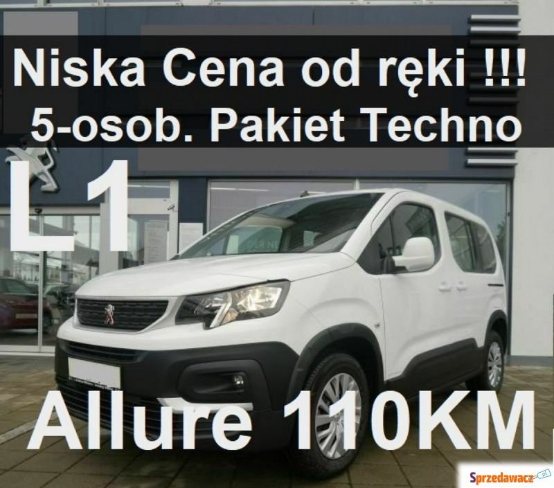 Peugeot Rifter  Minivan/Van 2023,  1.2 benzyna - Na sprzedaż za 117 500 zł - Szczecinek