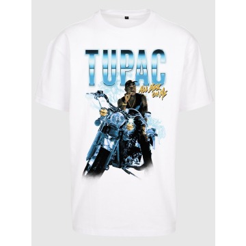 Koszulka Oversize Z Krótkim Rękawem Męska Biała Mister Tee Tupac All Eyez On Me Anniversary