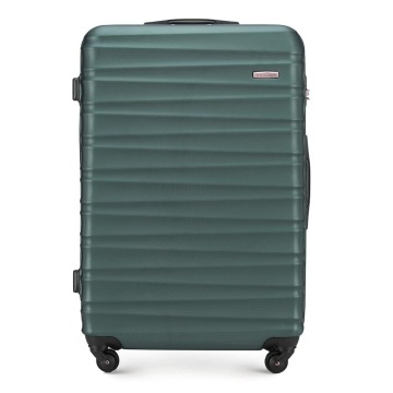 Wittchen - Duża walizka z ABS-u z żebrowaniem zielona