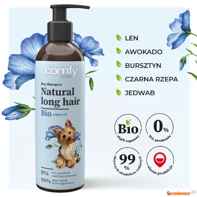 COMFY szampon natural long hair 250ml - Akcesoria dla psów - Sopot