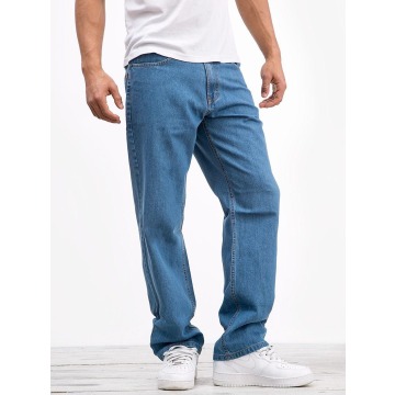 Spodnie Jeansowe Regular Męskie Jasne Niebieskie SSG Basic