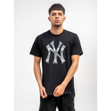 Koszulka Z Krótkim Rękawkiem Męska Czarna / Szara 47 Brand New York Yankees Echo Camo
