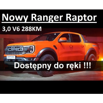 Ford Ranger Raptor - Nowy Raptor V6 288KM Eco Boost A10  Elektryczna Roleta Od ręki  4126zł