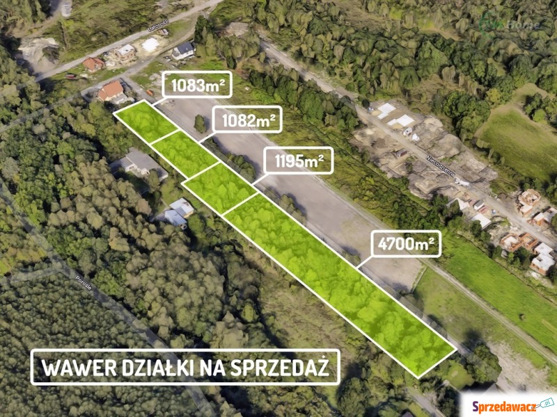 Działka budowlana Warszawa - Wawer sprzedam, pow. 4700 m2  (47a)