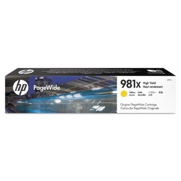 HP oryginalny ink L0R11A, No.981X, yellow, high capacity, HP PageWide MFP E58650, 556, Flow 586