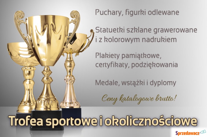 puchary trofea sportowe statuetki figurki medale... - Pamiątki - Inowrocław