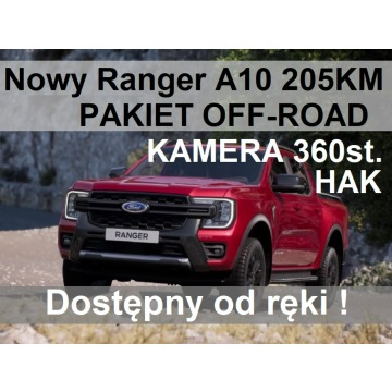 Ford Ranger - Nowy Ranger Limited 2,0 205KM 4x4 OFF-ROAD Kamera 360 -3166zł Od ręki