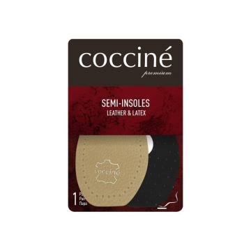 Skórzane półwkładki na lateksie beżowe Coccine Leather on Latex