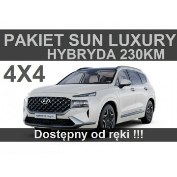 Hyundai Santa Fe - Hybryda 4X4 230KM Pakiet Sun Luxury Panorama Dostępny od ręki -3098zł