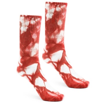 Długie Skarpetki Czerwone Urban Socks Tie Dye