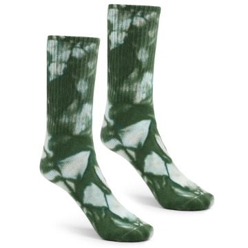 Długie Skarpetki Ciemne Zielone Urban Socks Tie Dye