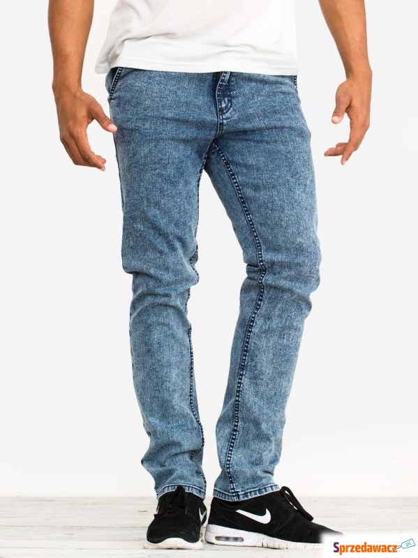 Spodnie Jeansowe Premium Męski Jasne Niebieskie... - Spodnie - Orzesze