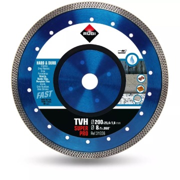 Tarcza diamentowa Rubi TVH 200 SUPERPRO 200 mm do twardych materiałów