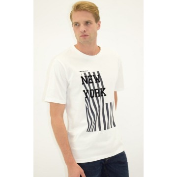 
T-shirt męski J30J306895 Calvin Klein Jeans Biały
