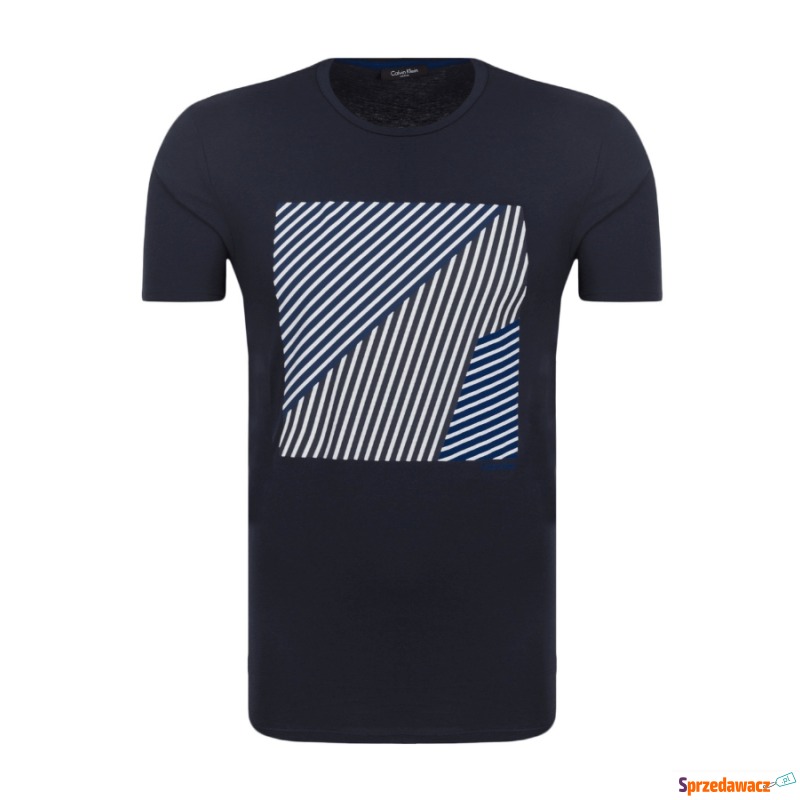
T-shirt męski K10K102169 Calvin Klein granatowy - Bluzki, koszulki - Malbork
