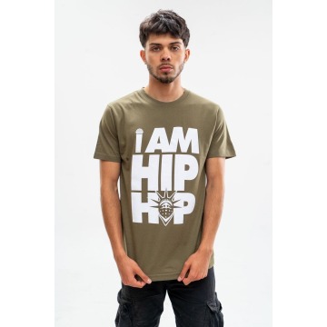 Koszulka Z Krótkim Rękawem Męska Oliwkowa Catch Hip Hop