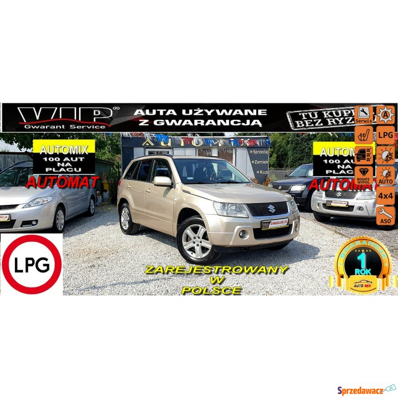 Suzuki Grand Vitara  SUV 2006,  2.0 benzyna+LPG - Na sprzedaż za 29 800 zł - Świdnica