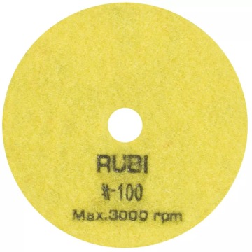 Dysk polerski (tarcza polerska) Rubi Ø 100 mm (ziarno #100) do polerowania na sucho