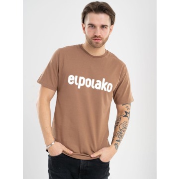 T-Shirt Męski Brązowy El Polako EP Basic