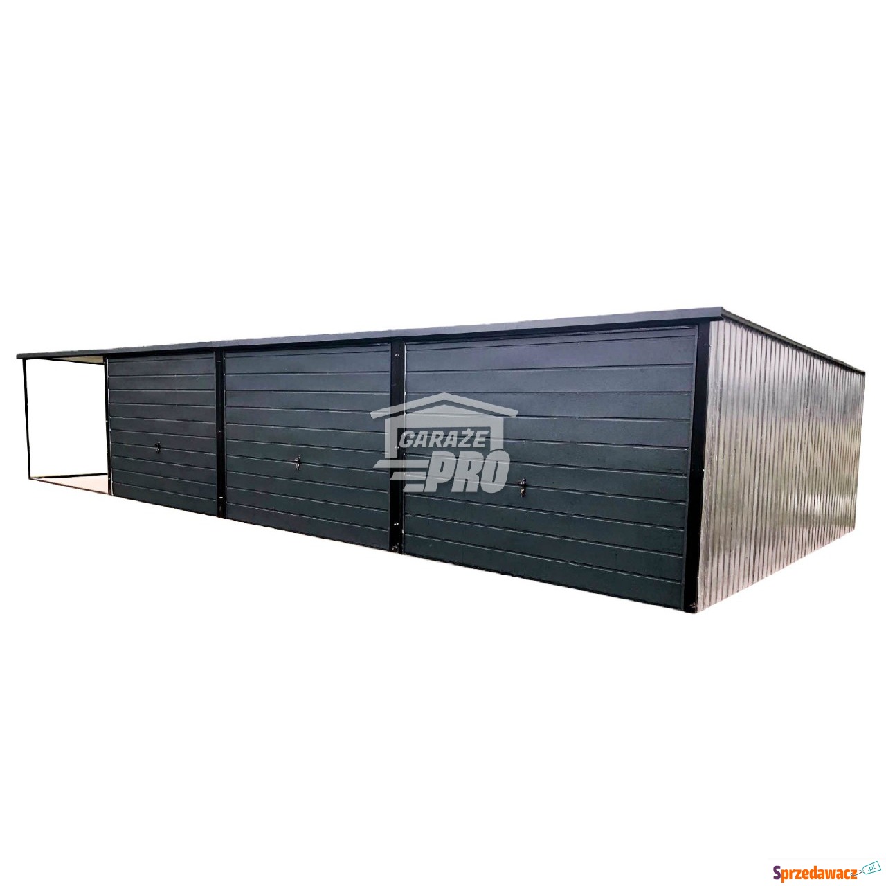 Garaż blaszany 9x5 + wiata 3x5...