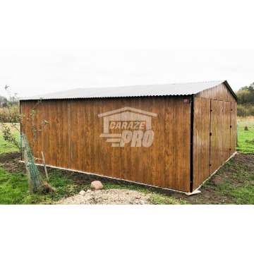 Garaż blaszany 6x6 2x Brama dwuskrzydłowa dr... - Garaże i wiaty - Leszno - zdjęcie 5