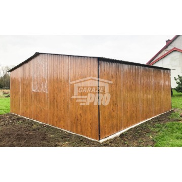 Garaż blaszany 6x6 2x Brama dwuskrzydłowa dr... - Garaże i wiaty - Leszno - zdjęcie 8