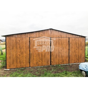 Garaż blaszany 6x6 2x Brama dwuskrzydłowa dr... - Garaże i wiaty - Leszno - zdjęcie 7