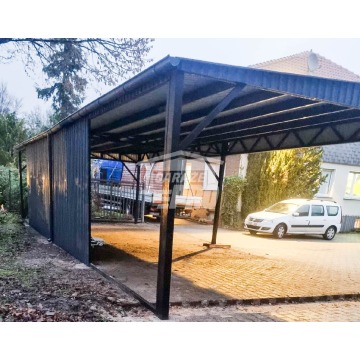 Wiata samochodowa 6x5 + pomieszczenie gospodarcze... - Garaże i wiaty - Nowy Sącz - zdjęcie 6