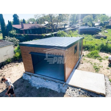 Garaż blaszany 4x6 Płyta warstwowa Brama  +... - Garaże i wiaty - Koszalin - zdjęcie 2