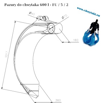 Części do chwytaka do złomu do koparki - siło... - Pozostałe maszyny - Oświęcim - zdjęcie 8