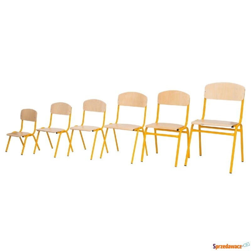 krzesło dla ucznia adaś wys. 43 do wzrostu 14... - Krzesła kuchenne - Będzin
