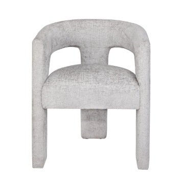 Krzesło Tapicerowane Malmo Srebrnaszare 58.5x56x75cm