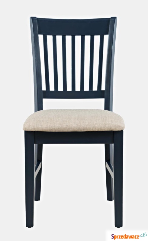Krzesło Classic Ciemny Granat, Beż 46x53.5x94cm - Krzesła kuchenne - Ostrowiec Świętokrzyski