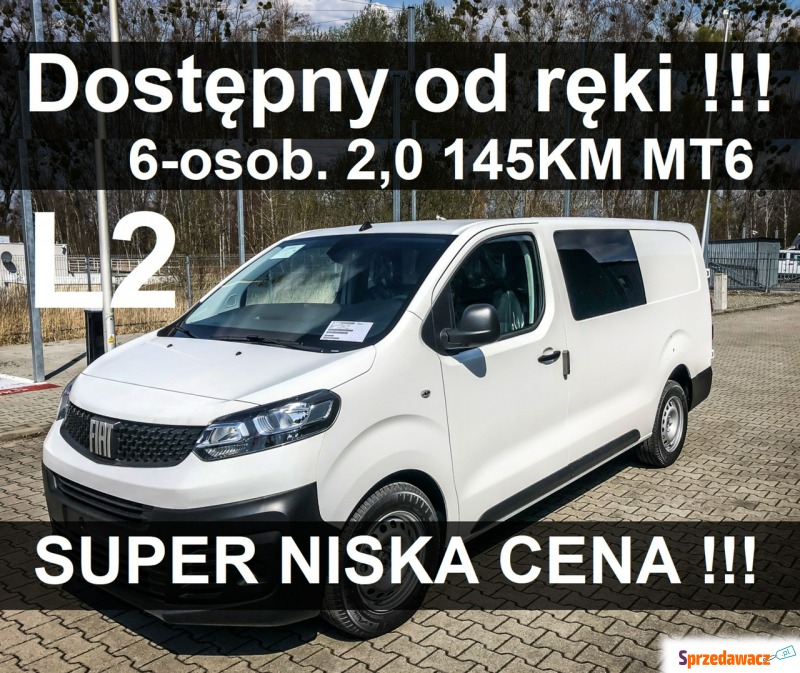 Fiat Scudo 2023,  2.0 diesel - Na sprzedaż za 157 317 zł - Szczecinek