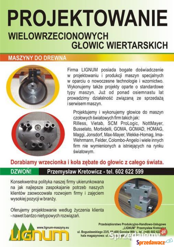 produkcja głowic wiercących do...