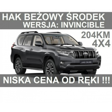 Toyota Land Cruiser - 204KM Automat 4x4 Invincible Hak Tapicerka  beżowa  od ręki  4994zł