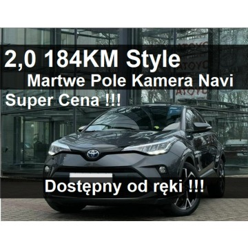 Toyota C-HR - 2,0 Hybryda 184KM Style Czujnikiparkowania Kamera Podgrz.fotele 1678zł